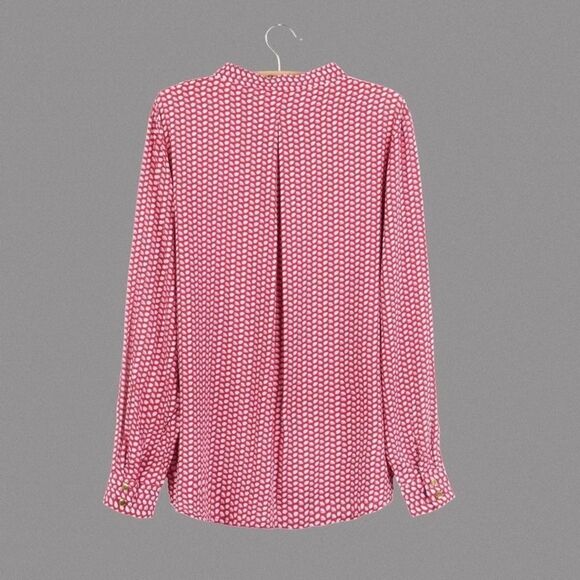 -Women's Mandarin Collar Long Sleeve Button Down Top NWOT - Picture 4 of 5